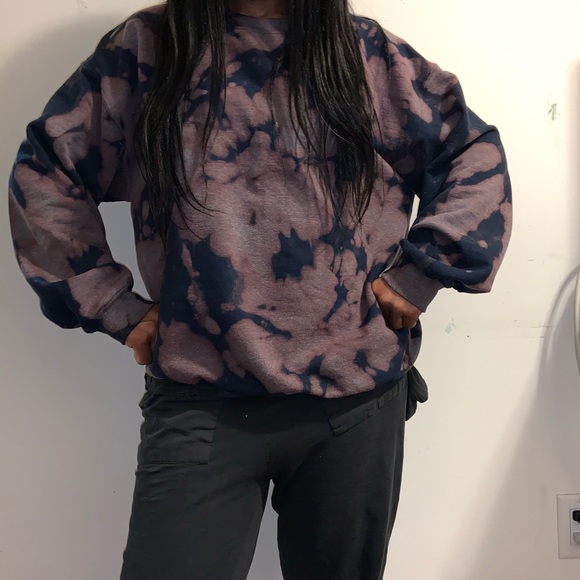 Oversized Tie Dye Sweatshirt Crewneck - Picture 3 of 3